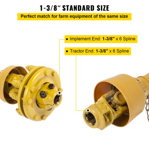 PTO Shaft 138 PTO Drive Shaft 6 Spline Both Ends PTO Driveline Shaft