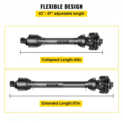 PTO Shaft 138 PTO Drive Shaft 6 Spline Both Ends PTO Driveline Shaft