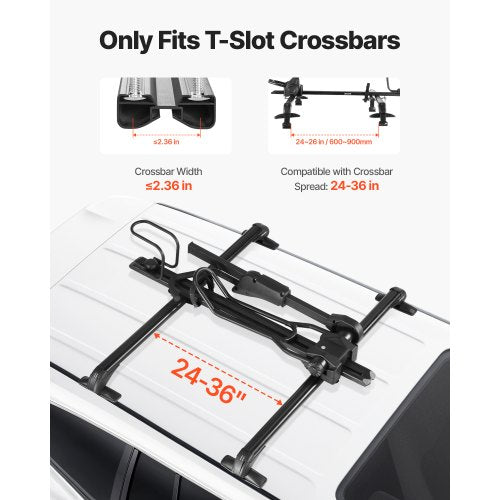 Roof Bike Rack 33 lbs Capacity Foldable Upright Roof Mount Bicycle Rack