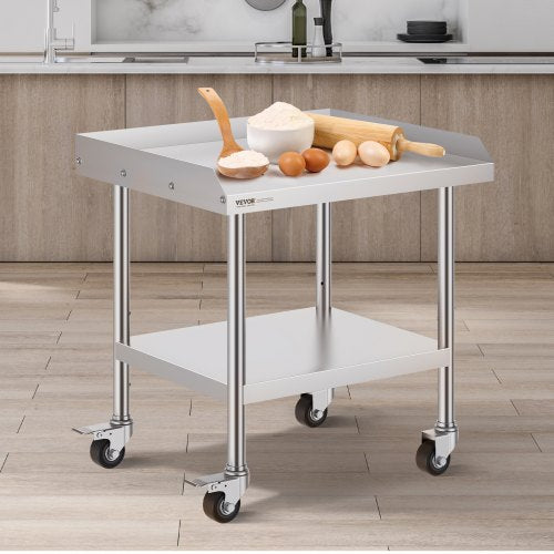 Stainless Steel Work Table 24 x 28 x 30 Inch Commercial Food Prep Worktable