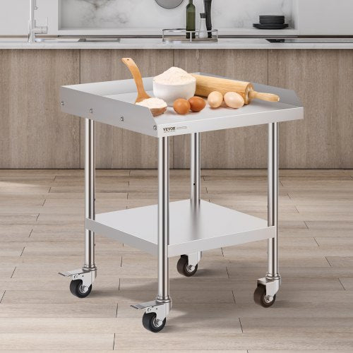 Stainless Steel Work Table 24 x 24 x 30 Inch Commercial Food Prep Worktable