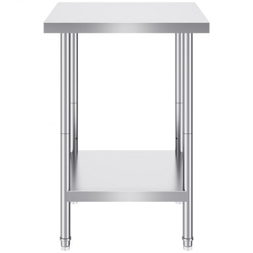 Stainless Steel Prep Table 24 x 24 x 34 Inch 700 lbs Load Capacity Heavy