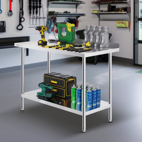 24 x 48 x 36 Inch Stainless Steel Work Table Commercial Food Prep Worktable