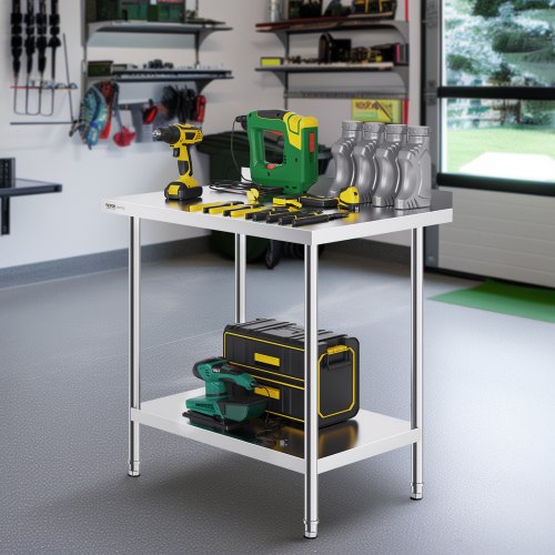 24 x 36 x 36 Inch Stainless Steel Work Table Commercial Food Prep Worktable
