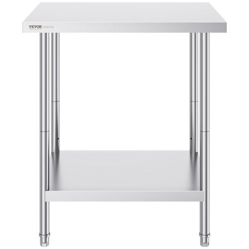 Stainless Steel Prep Table 24 x 30 x 34 Inch 700 lbs Load Capacity Heavy