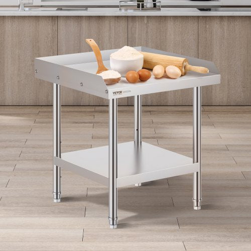 Stainless Steel Work Table 24 x 24 x 26 Inch Commercial Food Prep