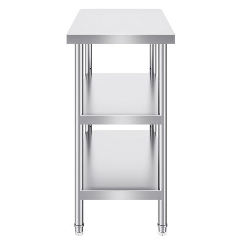 Stainless Steel Food Prep Table 18 x 36 x 34 Inch Commercial Kitchen