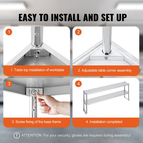Double Overshelf Double Tier Stainless Steel Overshelf 12 x 72 Inch Double