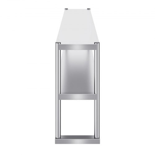 Double Overshelf Double Tier Stainless Steel Overshelf 12 x 72 Inch Double