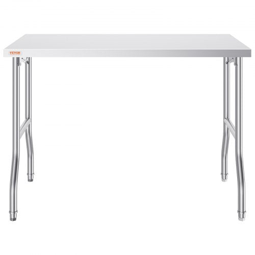 Folding Commercial Prep Table 48 x 24 Inch Commercial Worktable