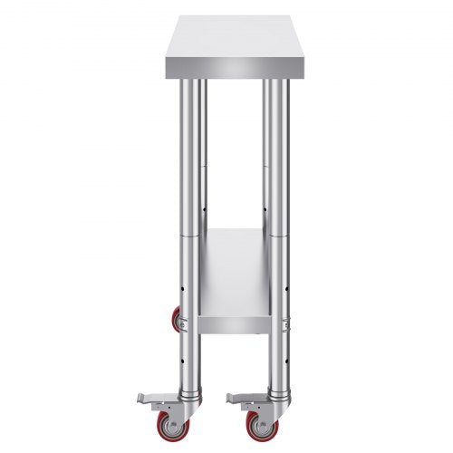 Stainless Steel Work Table 30 x 12 x 34 Inch 700 LBS Load Capacity with 4
