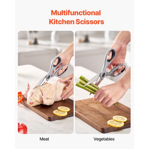 Kitchen Scissors Durable Stainless Steel Kitchen Shears with Protective