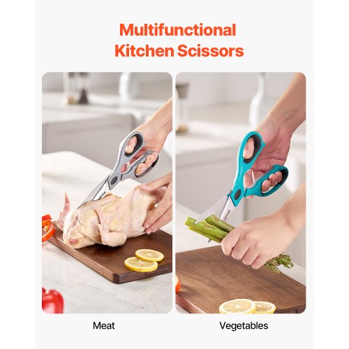 Kitchen Scissors 2 Pack Durable Stainless Steel Kitchen Shears with Sheaths