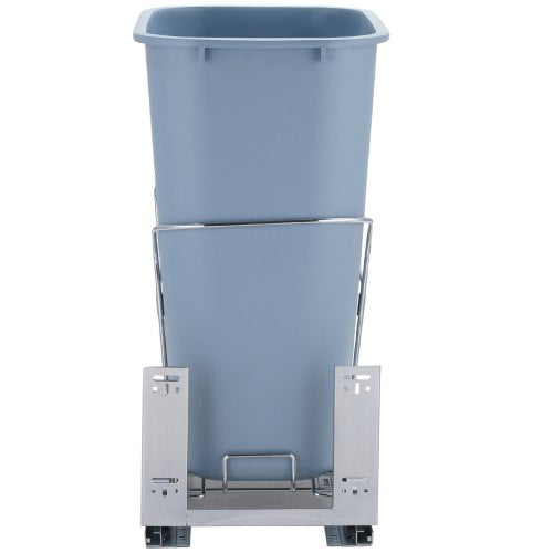 PullOut Trash Can 35L Single Bin Under Mount Kitchen Waste Container with Slide