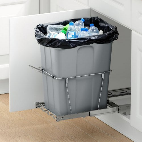 Pullout Trash Can for Kitchen Cabinets 35 QT Garbage Waste Recycling Bin