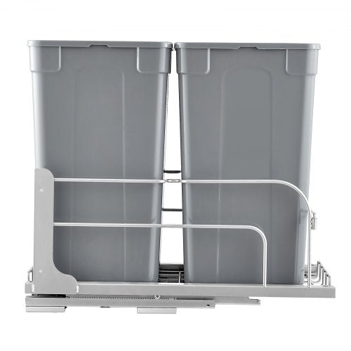 PullOut Trash Can 27 QT x2 Double Under Mount Kitchen Waste Container