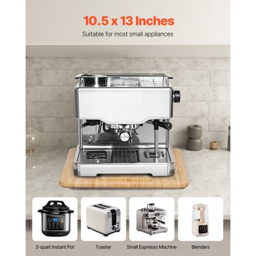 Appliance Slider Small 105 x 13inch Rolling Sliding Tray with Rubber