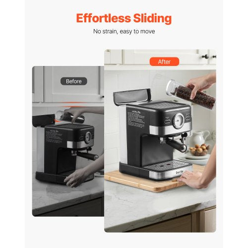 Appliance Slider Small 105 x 13inch Rolling Sliding Tray with Rubber