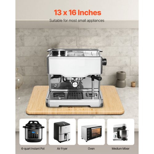 Appliance Slider Medium 13 x 16inch Rolling Sliding Tray with Rubber