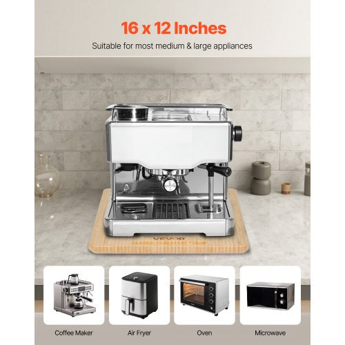 Appliance Slider Large 16 x 12inch Rolling Sliding Tray with Rubber