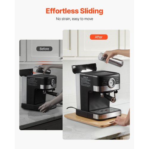 Appliance Slider Large 16 x 12inch Rolling Sliding Tray with Rubber
