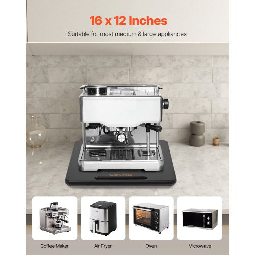 Appliance Slider Large 16 x 12inch Rolling Sliding Tray with Silent