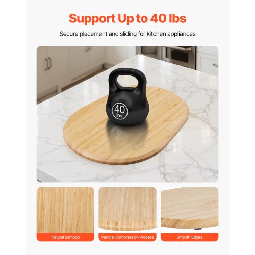 Mixer Slider Oval 157 x 111inch Appliance Slider Compatible with Tilt