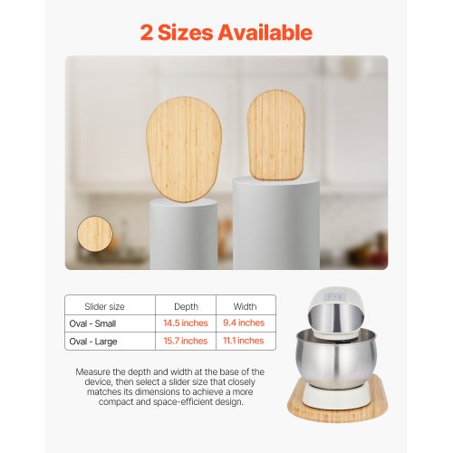 Mixer Slider Oval 157 x 111inch Appliance Slider Compatible with Tilt