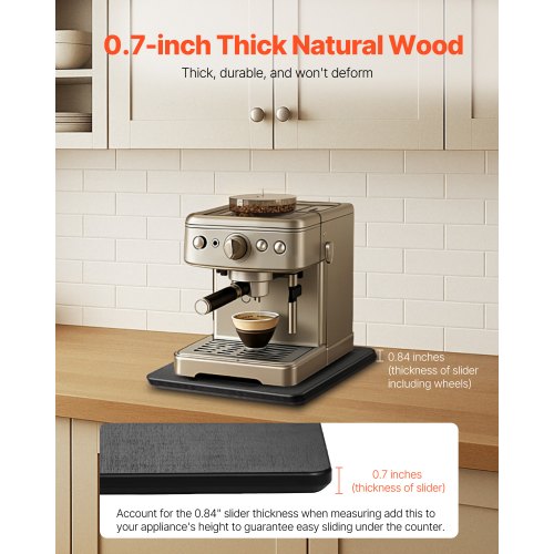 Appliance Slider Small 105 x 13inch Rolling Sliding Tray with Silent