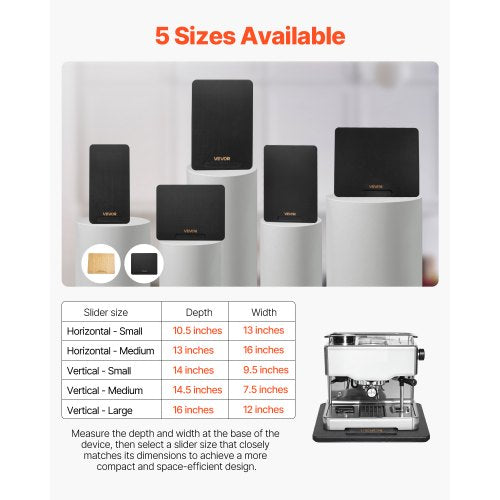 Appliance Slider Small 105 x 13inch Rolling Sliding Tray with Silent