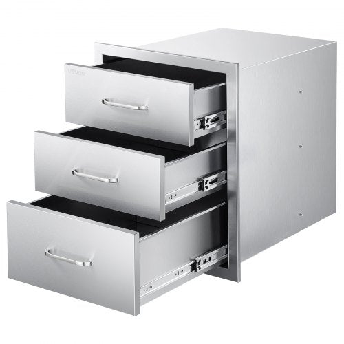 Outdoor Kitchen Drawers 1811W X 2323D 2323H Tripleaccess Stainless Steel Bbq