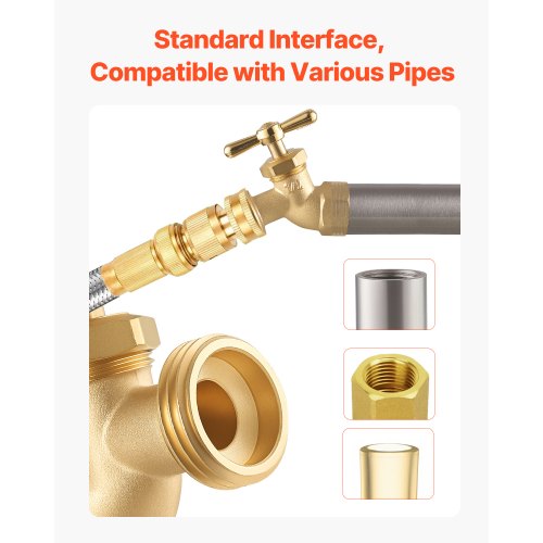 Hose Bibb 12 FIP x 34 MHT Connection MultiTurn Garden Valve Heavy