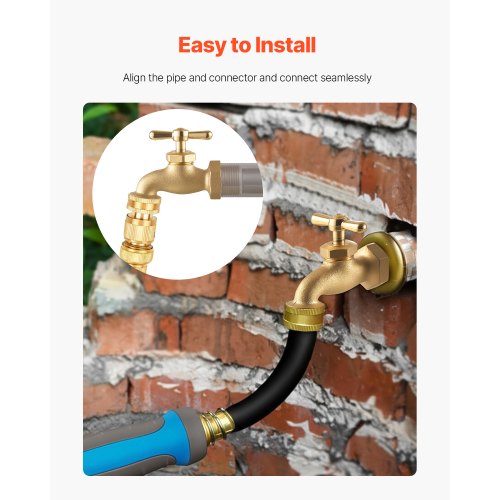 Hose Bibb 34 MIP x 34 MHT Connection MultiTurn Garden Valve Heavy