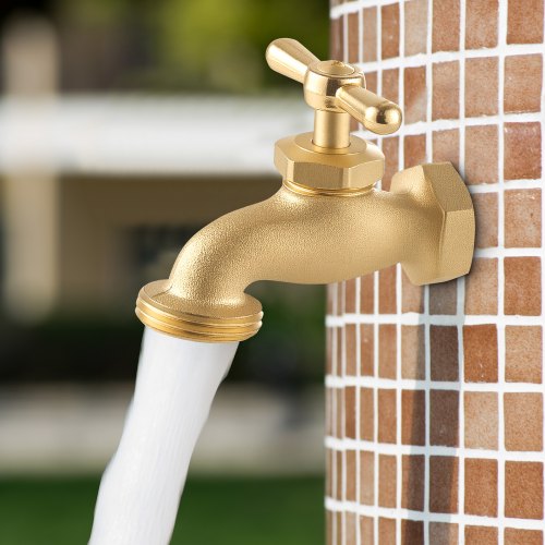 Hose Bibb 34 MIP x 34 MHT Connection MultiTurn Garden Valve Heavy