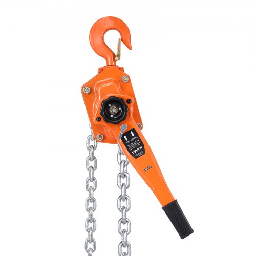 Manual Lever Chain Hoist 3T 6600Lbs Capacity Heavy Duty Come Along 20Ft Lift