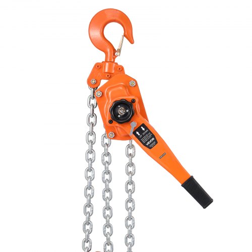 Manual Lever Chain Hoist 6T 13200Lbs Capacity Heavy Duty Come Along 10Ft Lift