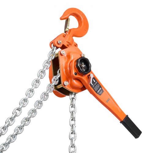 Manual Lever Chain Hoist 6T 13200Lbs Capacity Heavy Duty Come Along 10Ft Lift