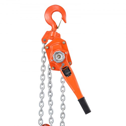 Manual Lever Chain Hoist 6T 13200Lbs Capacity Heavy Duty Come Along 20Ft Lift
