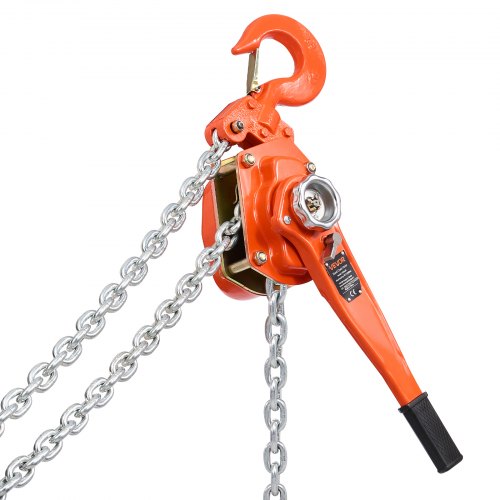 Manual Lever Chain Hoist 6T 13200Lbs Capacity Heavy Duty Come Along 20Ft Lift
