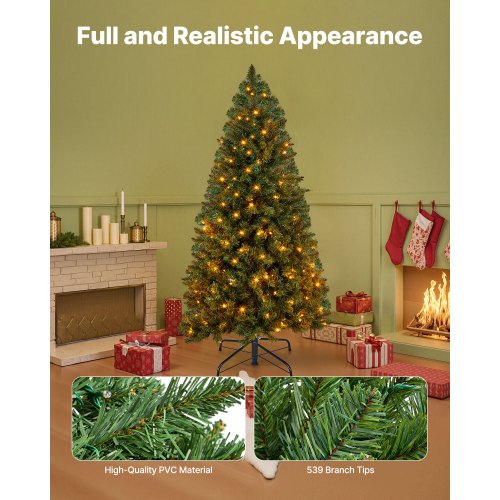 Christmas Tree 4ft Prelit Artificial Xmas Tree Full Holiday Decor Trees