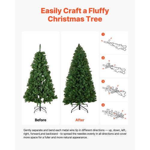 Christmas Tree 4ft Prelit Artificial Xmas Tree Full Holiday Decor Trees