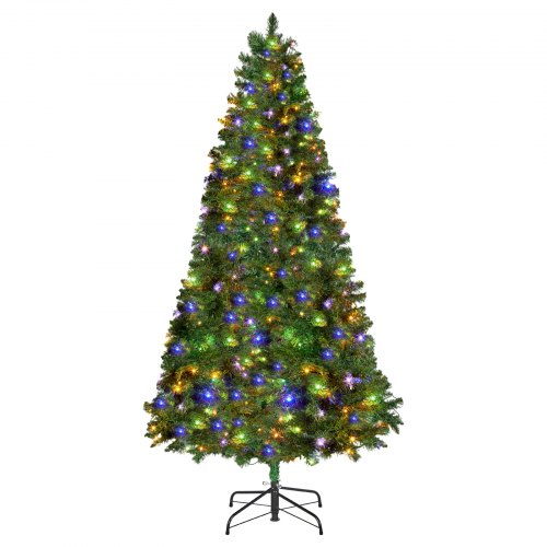 Christmas Tree 7.2Ft Prelit Artificial Xmas Full Holiday Decor Trees With 470