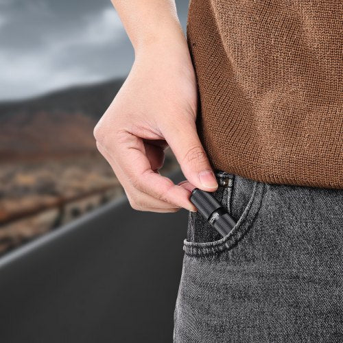 Keychain Flashlight Rechargeable Mini LED Flashlight 200 High Lumens