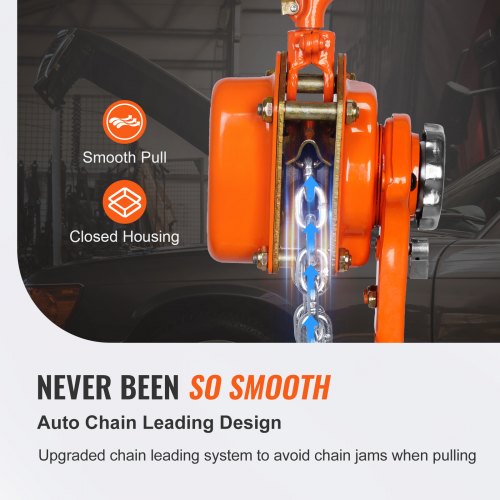 Manual Lever Chain Hoist 112 Ton 3300 lbs Capacity 20 FT Come Along G80