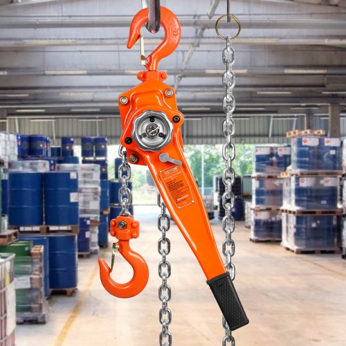 Manual Lever Chain Hoist 112 Ton 3300 lbs Capacity 20 FT Come Along G80