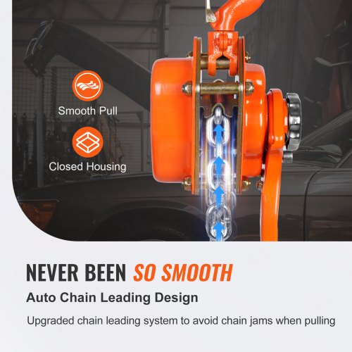 Manual Lever Chain Hoist 34 Ton 1650 lbs Capacity 10 FT Come Along G80