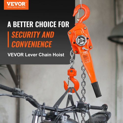 Manual Lever Chain Hoist 3 Ton 6600 lbs Capacity 10 FT Come Along G80