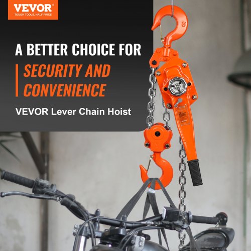 Manual Lever Chain Hoist 6 Ton 13200 lbs Capacity 10 FT Come Along G80