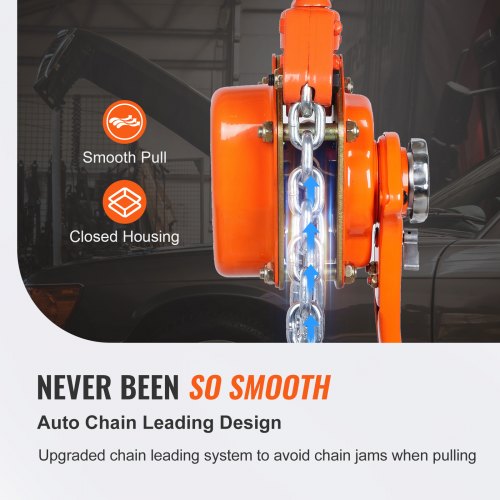 Manual Lever Chain Hoist 6 Ton 13200 lbs Capacity 10 FT Come Along G80