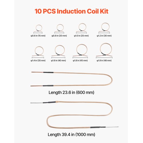 10Pcs Magnetic Induction Heater Coil Inductor Heat Accessories Mini Heater